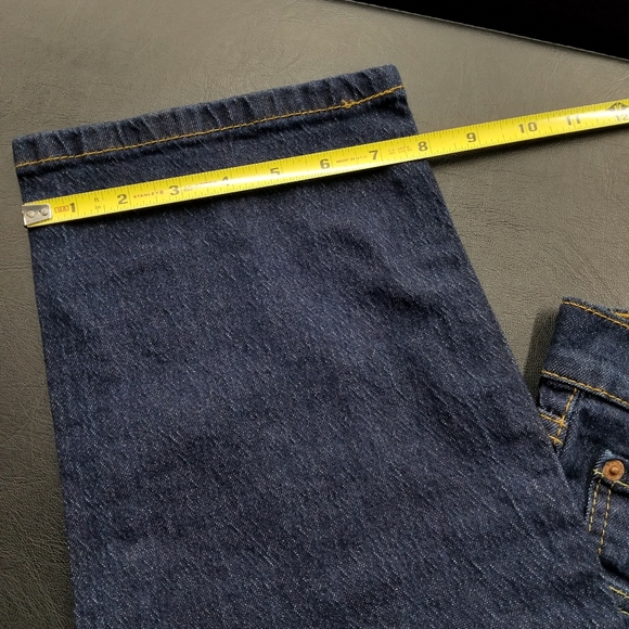 LEVIS 505 Regular Stretch Straight Leg Blue Jeans Pants Men's Size 36 X 30 - Picture 7 of 7